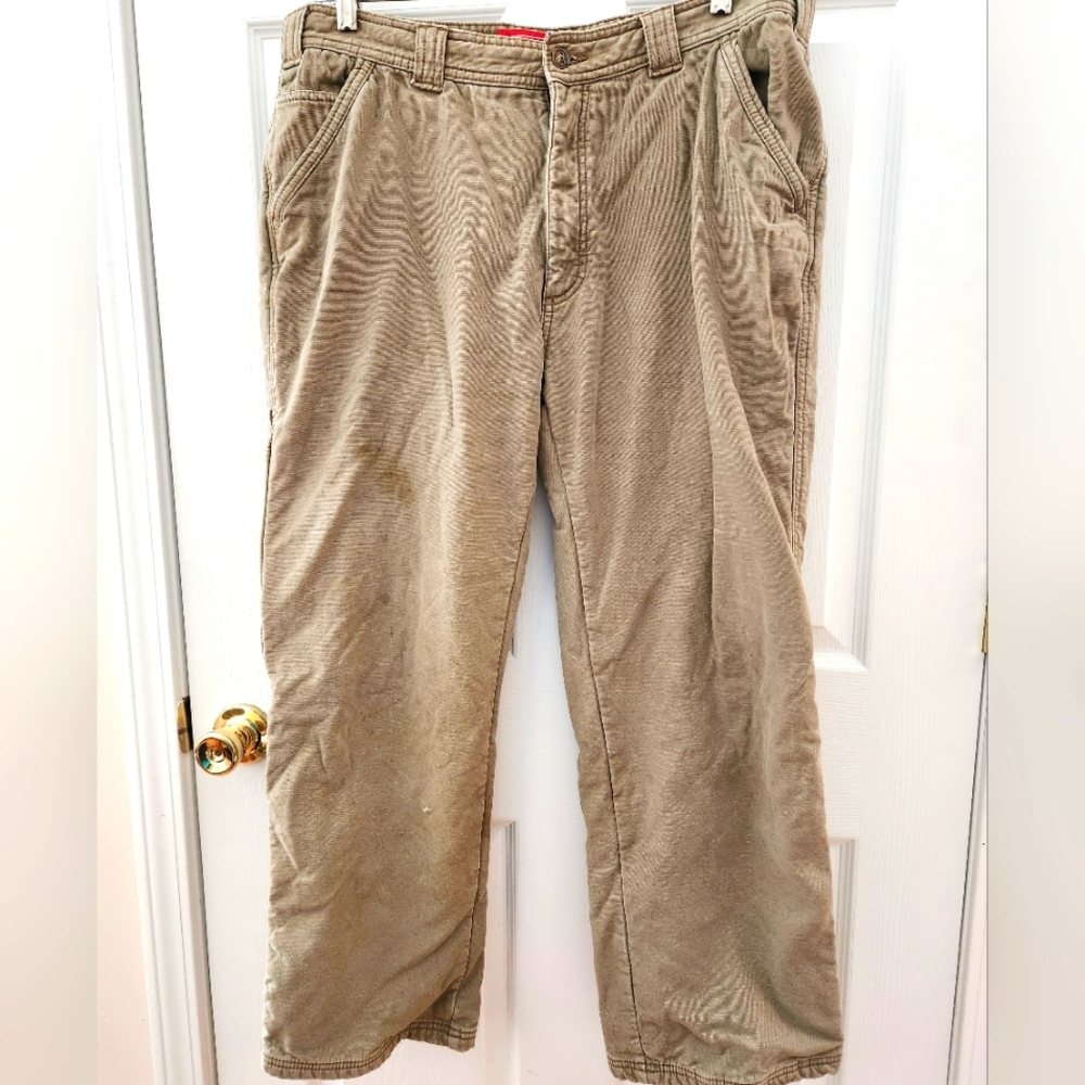 Coleman fleece lined carpenter pants, sz 36x30